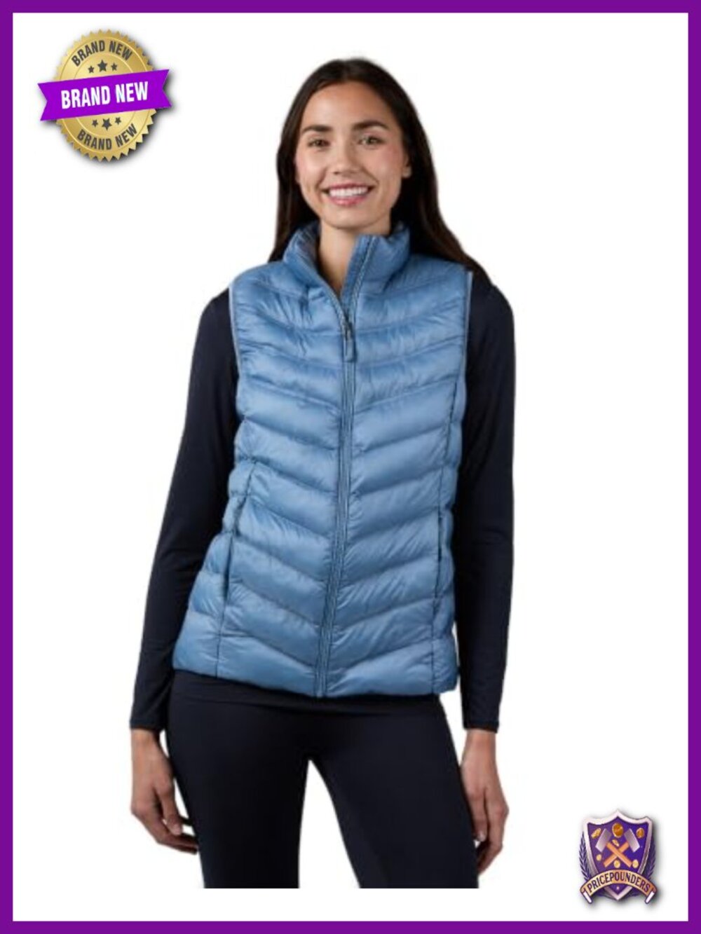 Lightweight Quilted Packable Vest for Women Cold Weather